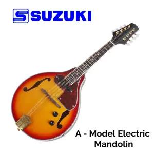 SUZUKI 8-string A Type Mandolin Electro-acoustic Red Burst