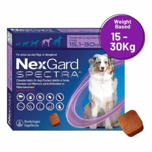 NEXGARD Spectra Chew 75mg (1 Tb) for Large 15-30Kg Dogs