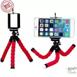 Black Hot Sale Car Phone Holder Flexible Octopus Tripod Brac