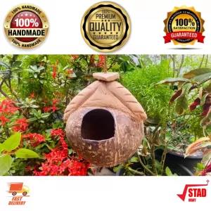 Coconut Husk LOVE BIRD Nest ARCH Door Weaver Bird (