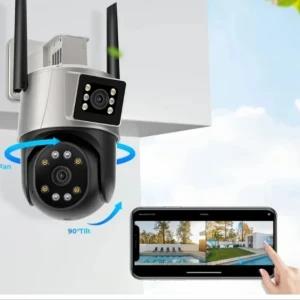 Duel lense wifi ptz outdoor camera