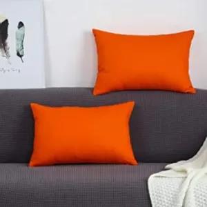 Generic Cushion Cover Pillow Case 18x27 Orange
