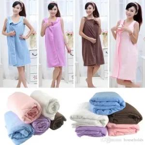 Generic Smart Towel Wearable Microfiber Bathrobe