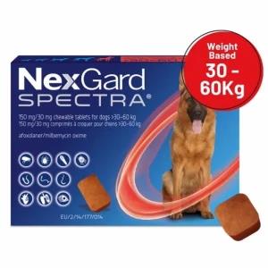 NEXGARD Spectra 150mg (1Tb) for Extra Large 30 60Kg Dogs