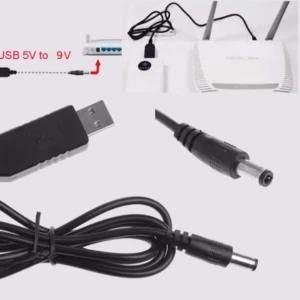 USB to Router 5v to 12v DC 1 Meter Cable Module