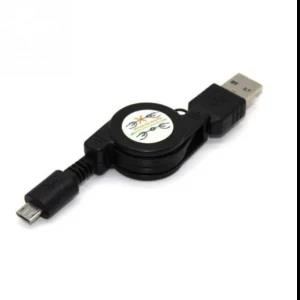 USB Type C Retractable Charger 2.4A Fast Charging Cable