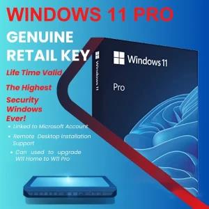 Windows 11 Pro Activation Key (Retail Global Life time)