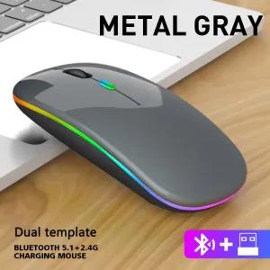 Wireless mouse rechargeable wifi Pc Gamer Wireless Bluetooth