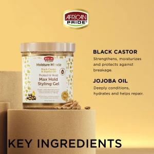 AFRICAN PARADISE Black Castor Jojoba Oil MaxHold Styling