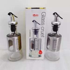 Oil Dispenser Bottle 200ml Glass Vinegar Cruet Olive Oil