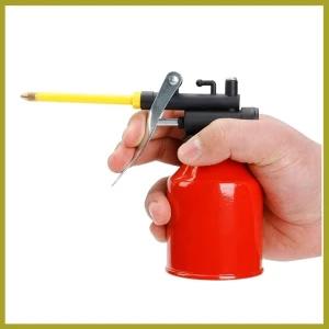 250ml Hand Oil Can, Pump Oiler Can with Flexible Spout