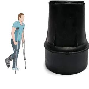 Generic Underarm Crutches Rubber Bush (Black) 2pcs Pack