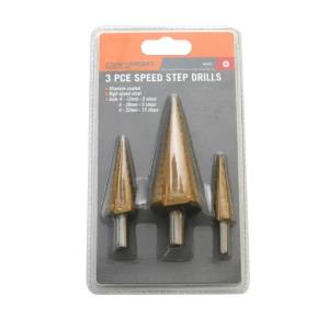 Craft Right 3PCE Speed Step Drills Titanium Coated