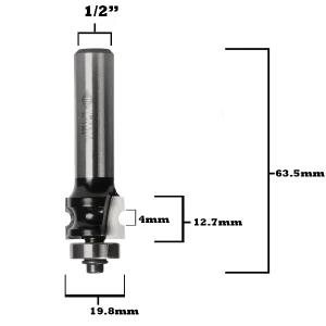 Generic TBN 2 B 1/2 Router Bit Bull Nose Radius