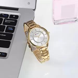 Glod CURREN Fashionable Elegent Rich Look SStainless Steel G