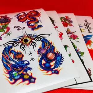 Large Black 43 Temporary Tattoo Sticker Animal Special Desig