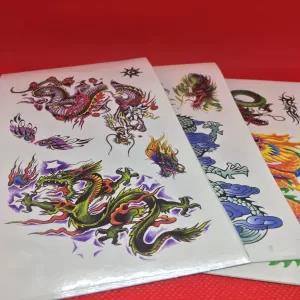Large Black 44 Temporary Tattoo Sticker Animal Special Desig