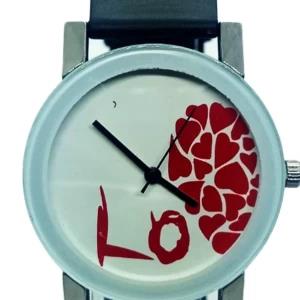 Lovely Single Plastic Band Watch For Women Men