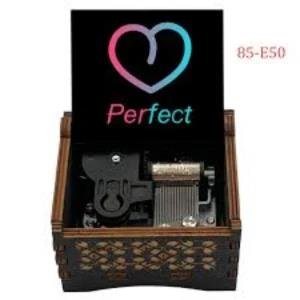 perfect music singer print wind up music box