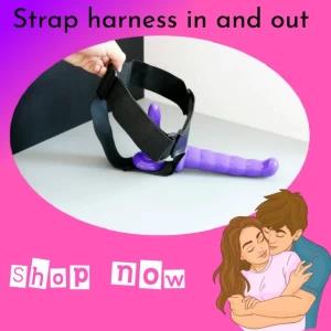 strap harness in and out