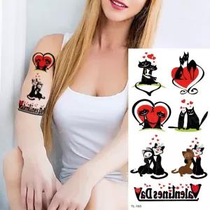 tattoo & body art temporary tattoo sticker love couple water transfer tattoo sma