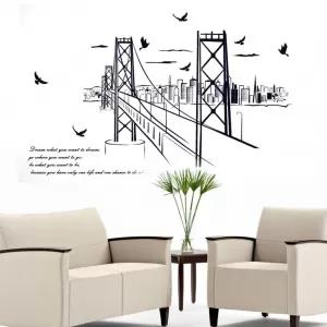 Black Home Decoration animals tree bridge baby children bedr