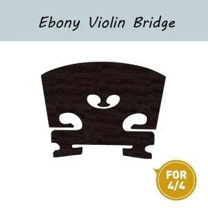 Black Violin Bridge Master AA Grade Ebony Violin Bridge 4/4