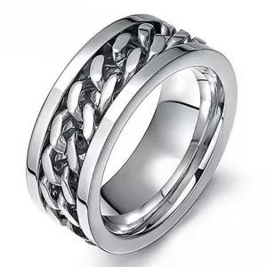 Luxury Spinner Link Chain 316L Surgical Steel Ring
