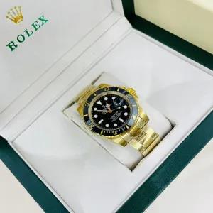 Gold New Mens And Boys Casual Automatic Rolex Silver/Two to