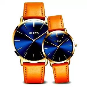 Orange OLEVS Lovely Fashionable Elegent Rich Look Party Casu