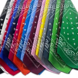 2026 Fashion Cotton Bandana Square Scarf 55cm*55cm Size