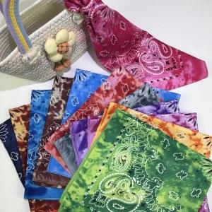 Smoke bandana Scarf Gradient Cashew Paisley Headband