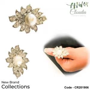 Free Size,Silver New Design - Silver Ring Fashion Accessories Jewellery Elegant Design Flower Wedding Office Event