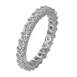 CC 925 Rings Luxury White Gold Cubic Zirconia