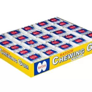 BATOOK WHITE BONTY PEPPERMINT CHEWING GUM MINI X 50 PCS