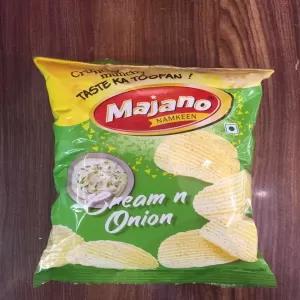 Majano Namkeen Cream and Onion Potato Chips 40g