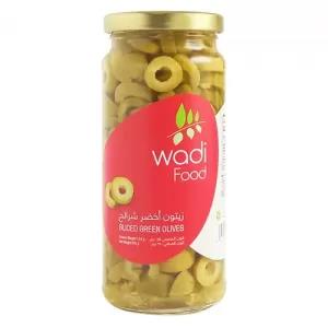 Wadi Food Sliced Green Olives 340g