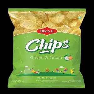 Bikaji Cream & Onion Potato Chips 35gBikaji Cream & Onion Po