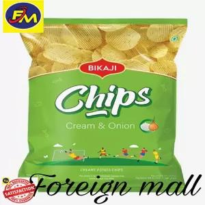 Bikaji Potato Chips Cream & Onion 35g