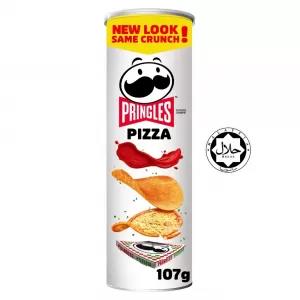 Pringles Potato Chips - Pizza Flavoured, Crunchy, Crispy, 10