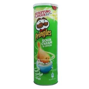 Pringles Potato Chips, Sour Cream and Onion, 165g