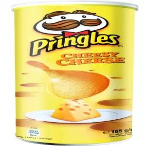 Pringles Potato Crisps Cheesy Cheese Flavor