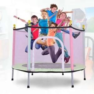 Outdoor Indoor Fitness Trampoline with Enclosure Net