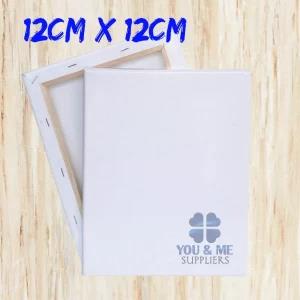 12cm X 12cmWhite Blank Artist Canvas Board
