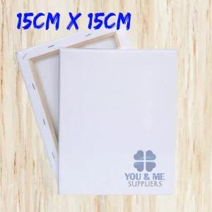 15cm X 15cmWhite Blank Artist Canvas Board