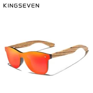 Red Kingseven Zebra Wooden Frame Mirror Square Flat Lens Po