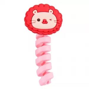 Cartoon 2 Cartoon Character Spiral Silicone Usb Cable Protec