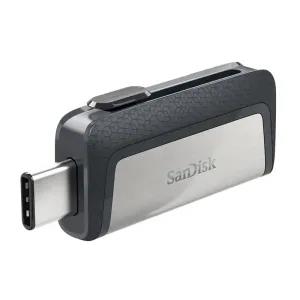 Grey OTG Flash Drive 64GB San Disk USB Type-C & USB Type -A