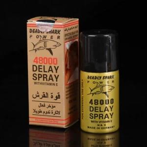 deadly shark power 48000 delay spray for men