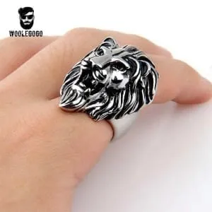 Men's Lion Face Ring